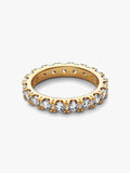 Bague Lumière Éternelle – Dorée aux Pierres Rondes