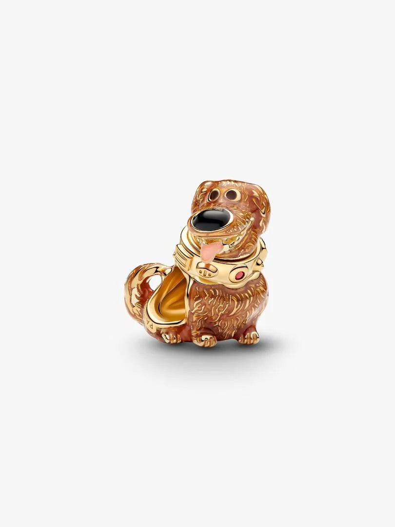 Charm Doug – Petit Chien au Collier Doré
