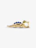 Charm Crocodile Fantaisie – Doré aux Détails Bleus et Verts