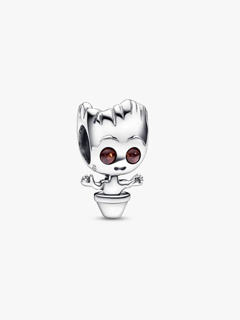 Charm Baby Groot – Argenté aux Yeux Scintillants