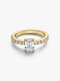 Bague Éclat Impérial – Dorée à la pierre rectangulaire